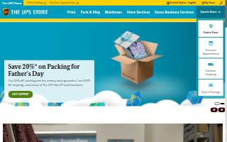 The UPS Store website