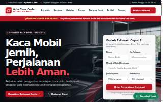 Auto Glass Center website