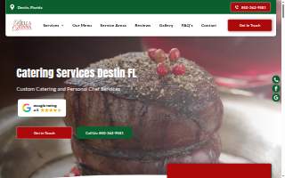Bella Donna Personal Chef and Catering website