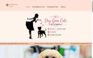 Dog Gone Cute Grooming & Bowtique website