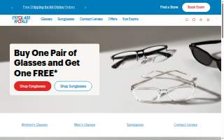 Eyeglass World of Greenwood website