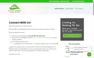Gulf Coast Home Buyers website