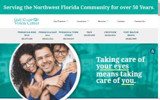 Gulf Coast Vision Center website