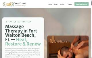 Next Level Therapeutic Massage LLC website