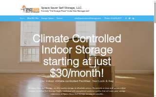 Space Saver Self Storage website