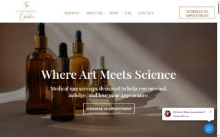 The Aesthetic Health & Wellness Collective website