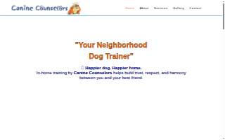 Canine Counselors website