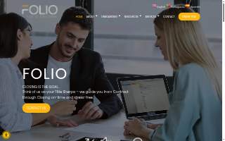 FOLIO Title & Escrow website