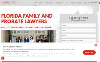 The Florida Probate & Family Law Firm website