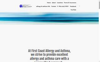 First Coast Allergy and Asthma website
