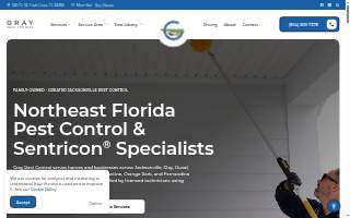 Gray Pest Control website