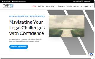 Allen Law Accident & Injury Lawyers - Gainesville website
