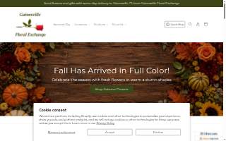 Gainesville Floral Exchange website