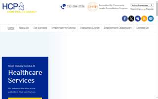 HCP Home Healthcare Agency of Gainesville website