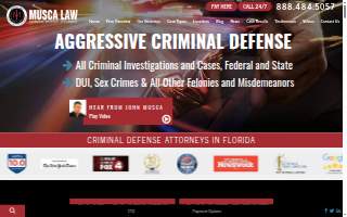 Musca Law of Gainesville website