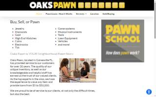 Oaks Pawn South website