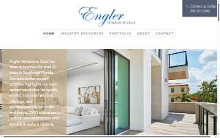 Engler Window & Door website