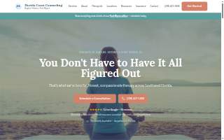 Florida Coast Counseling website