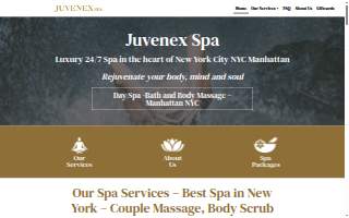 Juvenex Day Spa website