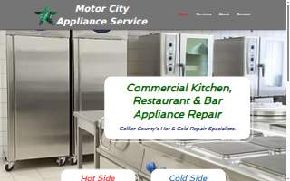 Motor City Appliance Service website