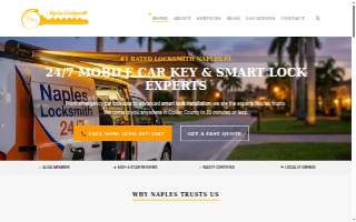 Naples Locksmith 24/7 website