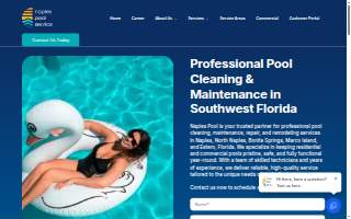 Naples Pool Service website