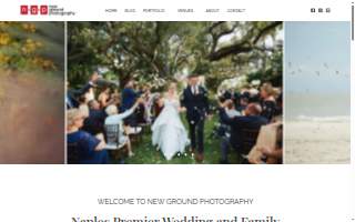 New Ground Photography website