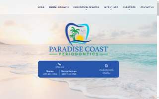 Paradise Coast Periodontics website