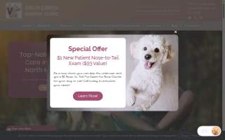 Arch Creek Animal Clinic of Golden Glades website