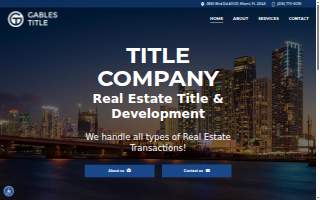 Gables Title Inc. website