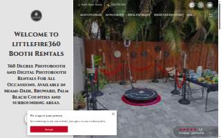 Little Fire 360 Photobooth Rentals of Golden Glades website