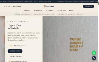 TrufaMED Urgent Care website