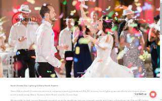 Vision DJs, Lighting & Photo Booths website