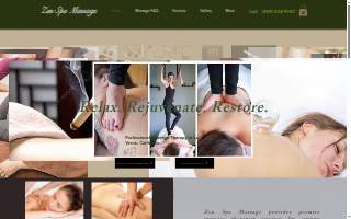 Zen Spa & Massage website