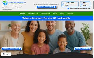 CoverCare Insurance Inc. website