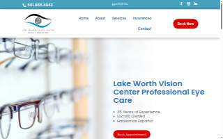 Lake Worth Vision Center of Greenacres website