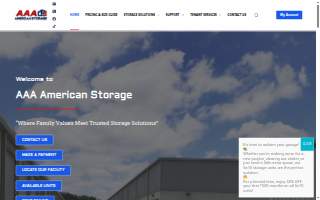 AAA American Storage website