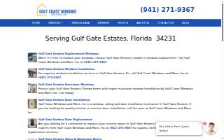 Gulf Coast Windows and Doors website