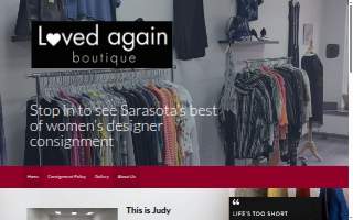 Loved Again Boutique website