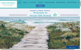 Ocean Tide Dental website