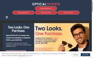 Optical Outlets of Gulf Gate Estates website