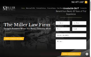 The Miller Law Firm, P.A. website