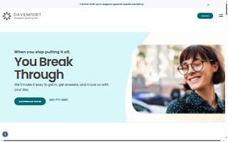 Davenport Modern Dentistry website