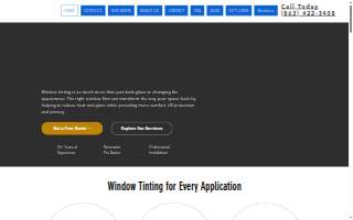 Economy Glass Tinting website