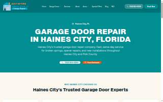 Hains City Garage Door Repair website