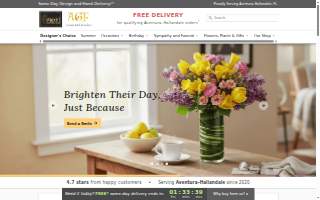 Aventura Glamour Flowers website