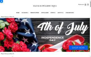Fleur Flower Boutique website