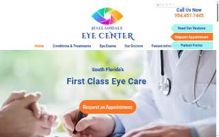 Hallandale Eye Center website