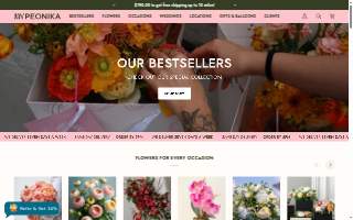 My Peonika Flower Shop & Delivery website