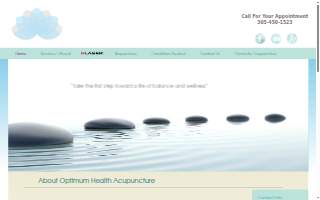 Optimum Health Acupuncture & Wellness website